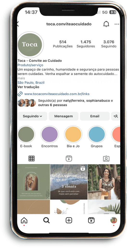 Mockup de Celular Redes Sociais 0001 SM TOCA Offweb Gerenciamento de Instagram